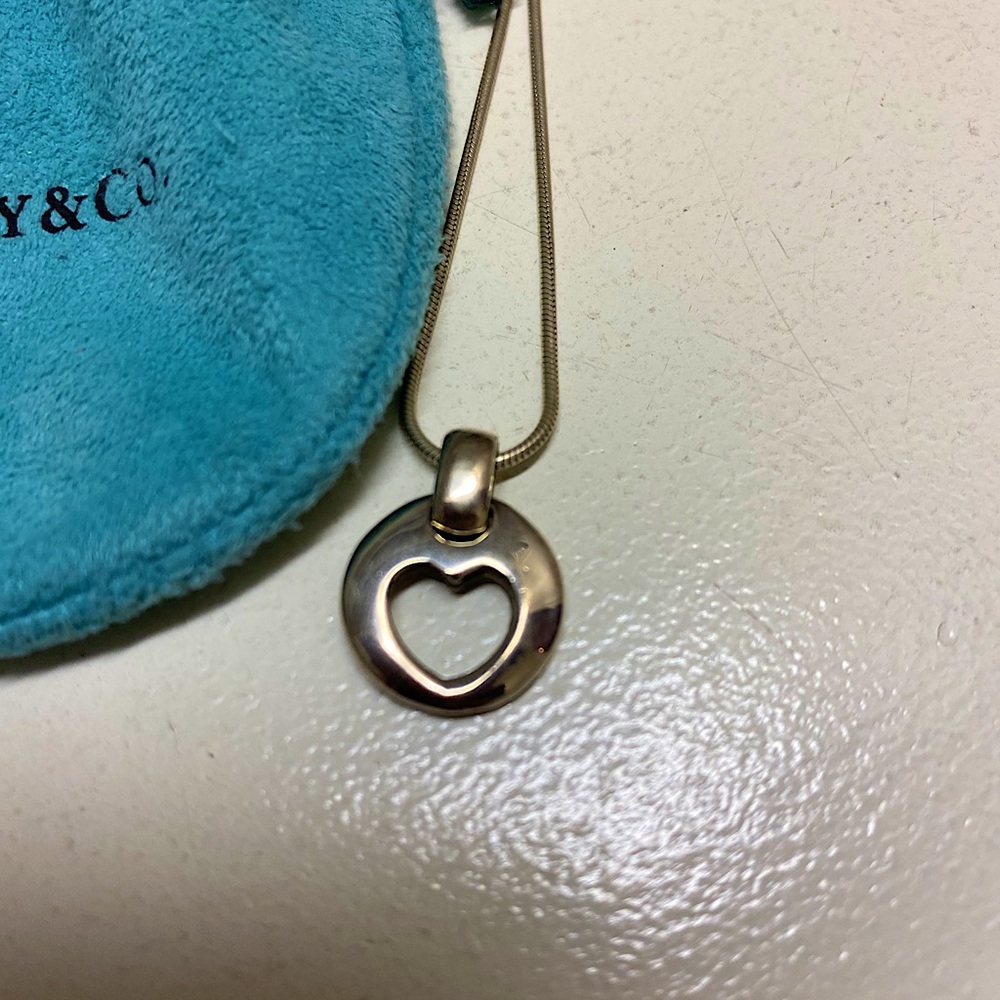 Tiffany & Co sterling silver heart necklace